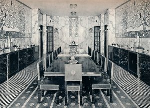 Stoclet宮殿のダイニングルーム、ブリュッセル、ベルギー、c1914 作： Unbekannt