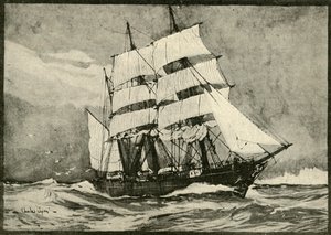 満帆の下の発見、1901年。