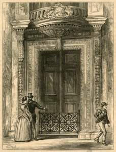 サドラーズホールの扉、1897年。 作： Unbekannt