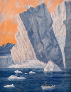 巨大氷山の劇的な誕生、1935 作： Unbekannt