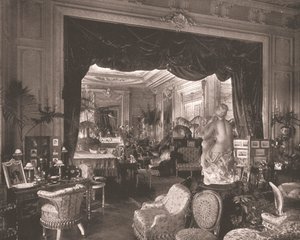 サンドフォークハムハウスの応接室、ノーフォーク、1894年。 作： Unbekannt