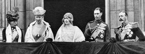 1923年4月の結婚後、バッキンガム宮殿で公爵と公爵夫人 作： Unbekannt
