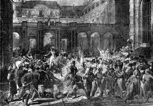 オルレアン公爵が1830年7月31日、パリの王宮を去る1882-1884