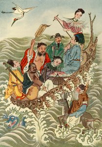 「海を渡る八仙」、1922年。 作： Unbekannt