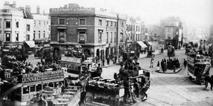 1926年から1927年にかけてのロンドンの馬車の時の象と城 作： Unbekannt