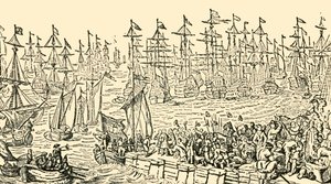 1688年、1930年にイギリスからオランダに到着したオレンジのウィリアム乗船。 作： Unbekannt