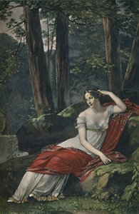 マルメゾンの公園にある皇后ジョセフィーヌ、1809年、1896年 作： Unbekannt