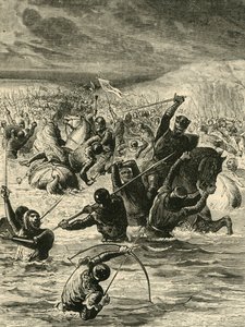 英語はソンムを渡す、1346、1890。