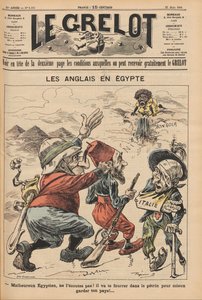 エジプトのイギリス人。 ル・グレロの似顔絵、1896 年 3 月 22 日、1896 年。 作： Unbekannt