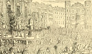 チャールズ1世の処刑、ホワイトホール、1649年1月30日、c1930。 作： Unbekannt