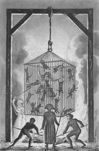 フランスの助産師、ルイーザ・マブリーの処刑。 作： Unbekannt