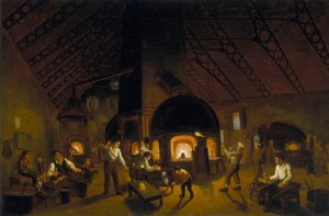 「ファルコン グラスワークス」、c1840