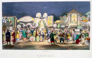 提灯の祭り、中国、1824-1827 作： Unbekannt