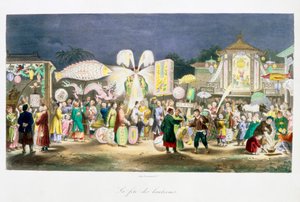 提灯の祭り、中国、1824-1827 作： Unbekannt