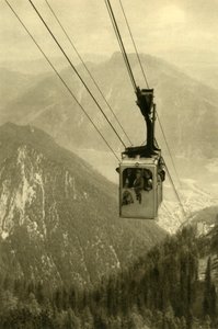 フォイヤーコーゲルケーブルカー、アッパーオーストリア、c1935。 作： Unbekannt