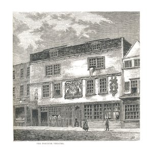 フォーチュンシアター。 1811年、1878年にウィルキンソンによって出版された版画から 作： Unbekannt