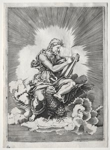 4人の伝道者：セントジョン、c。 1518年。 作： Unbekannt