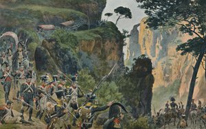 ポルトガル山脈のフランス軍、1896年 作： Unbekannt