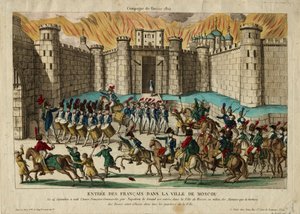 1812年のフランスのモスクワ入国 作： Unbekannt