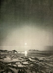 秋の黄昏時の満月、c1908、1909。 作： Unbekannt