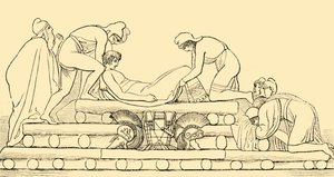 ヘクターの葬儀、1890年。 作： Unbekannt