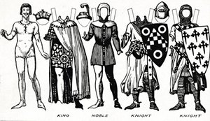 英国の衣装のギャラリー：最初のエドワードの治世で着用されたドレス、c1934