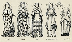 英国衣装のギャラリー：イギリス人がキングジョンズタイムで着飾った方法、c1934 作： Unbekannt