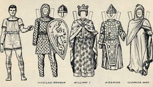 英国衣装のギャラリー：ノーマンタイムズで着用した服装の人々、c1934