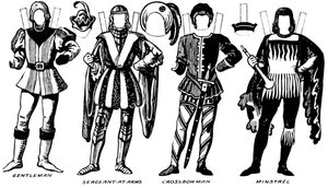 英国衣装のギャラリー：リチャード3世の治世で着用されたドレス、c1934 作： Unbekannt