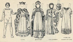 歴史的衣装のギャラリー：リチャード1世、c1934の時代に着用されたドレス 作： Unbekannt