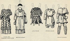 歴史的衣装のギャラリー：リチャード1世、c1934の時代に着用されたドレス 作： Unbekannt