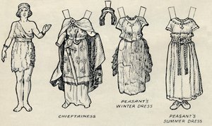 歴史的衣装のギャラリー：イギリス人とローマ人が着用していたもの、c1934