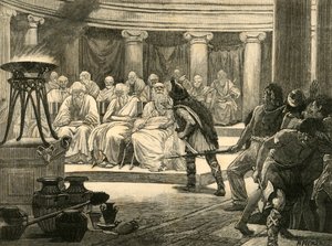 ローマのガリア人、1890年。 作： Unbekannt