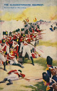 グロスターシャー連隊。アレクサンドリアでの連続撮影、1801年、1939年。 作： Unbekannt