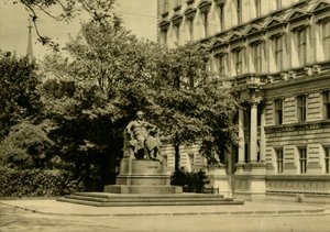 ゲーテ記念碑、オーストリア、ウィーン、c1935。 作： Unbekannt