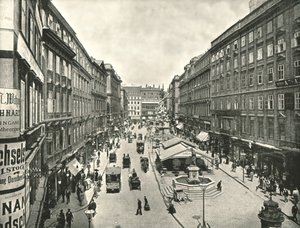 グラーベン、オーストリア、ウィーン、1895年。 作： Unbekannt