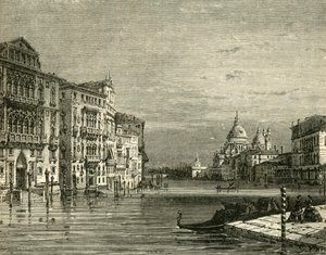 大運河、ヴェネツィア、1890年。 作： Unbekannt