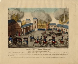 グランデアルメが1812年にモスクワ市に入る 作： Unbekannt