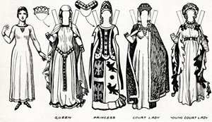 グレートギャラリーオブブリティッシュコスチューム：エドワードで着用したドレスThe Thirds Reign、c1934 作： Unbekannt