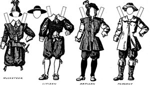 歴史的衣装の素晴らしいギャラリー：ジェームスに着用されたドレスThe Firsts Reign、c1934 作： Unbekannt