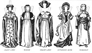 歴史的衣装の偉大なギャラリー：ヘンリー4世の服を着た人々の治世、c1934 作： Unbekannt