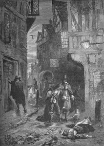 大疫病：ロンドンの街並みのシーン、1665-1666 1905 作： Unbekannt