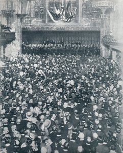 ロンドンギルドホールでの大規模な採用会議、1914年