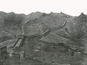 万里の長城、ペキン、中国、1895年。