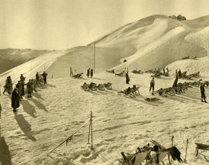 Hafelekarbahnスキーリフト、インスブルック、チロル、オーストリア、c1935。 作： Unbekannt