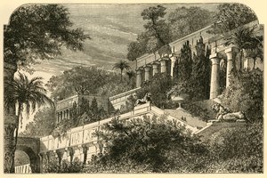 古代バビロンの空中庭園、1890年。 作： Unbekannt