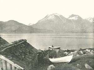 1895年、ノルウェーのローゼンダルにあるハルダンゲルフィヨルド。 作： Unbekannt