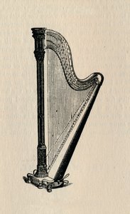 ハープ、1895年。 作： Unbekannt