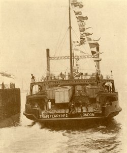 Harwich-Zeebrugge鉄道フェリー、c1930。 作： Unbekannt