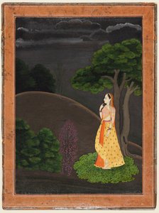 恋人不在を待ち望んでいるヒロインウトカ・ナヤカc。 1750-55。
